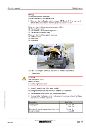 Liebherr Liebherr L518-1664 Wheel Loader Tier 4f Stage IV Operator's and Maintenance Manual