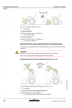 Liebherr Liebherr L528 Wheel Loader Tier 4i Stage III-B Operator's and Maintenance Manual 