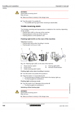 Liebherr Liebherr L546-1560 Wheel Loader Tier 4f Stage IV Operator's and Maintenance Manual