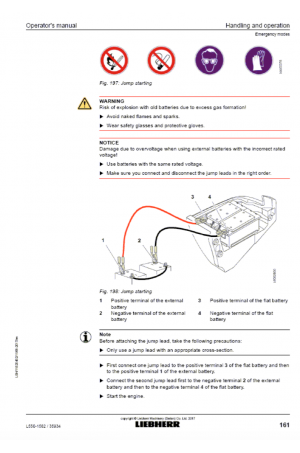 Liebherr Liebherr L550 Wheel Loader Tier 3 Stage III-A Operating Manual
