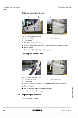 Liebherr Liebherr L550 Wheel Loader Tier 3 Stage III-A Operating Manual