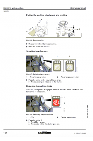 Liebherr Liebherr L550 Wheel Loader Tier 4i Stage III-B Operator's and Maintenance Manual 