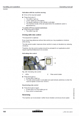 Liebherr Liebherr L576 Wheel Loader Tier 4i Stage III-B Operator's and Maintenance Manual 