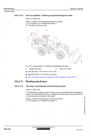 Liebherr L586-1334 Tier 4f Stage III-B Service Manual