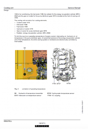 Liebherr A900-A932 Hydraulic Excavator Tier 2 Stage II Service Manual
