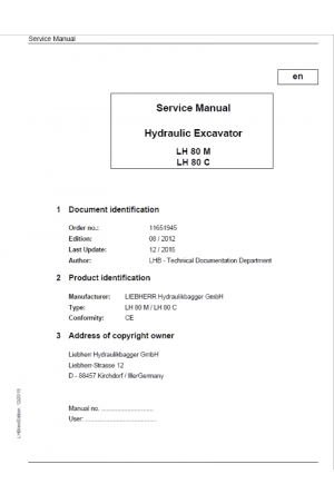 Liebherr L506-L518 4in1 Bucket Operator's and Maintenance Manual 
