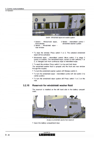 Liebherr Liebherr LR614 Series 4 Operator's and Maintenance Manual