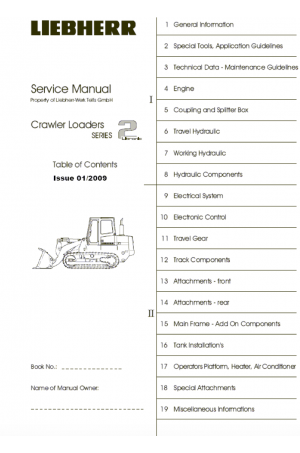 Liebherr R994 Hydraulic Excavator Service Manual