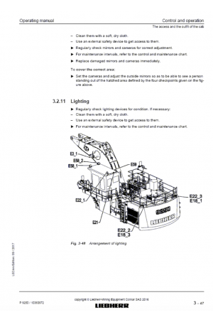 Liebherr Liebherr P9250 Hydraulic Excavator Operator's and Maintenance Manual