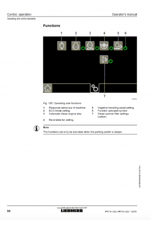 Liebherr Liebherr PR716 Series 6 Operatot's Manual