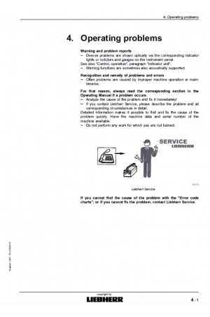 Liebherr Liebherr PR724 Series 4 Operator's and Maintenance Manual