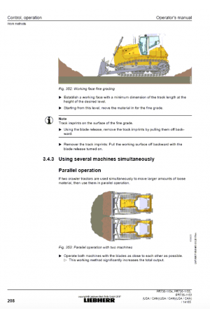 Liebherr Liebherr PR736 Series 6 Operator's and Maintenance Manual