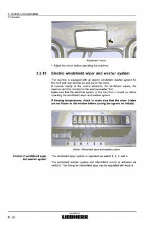 Liebherr Liebherr PR744 Series 4 Operator's and Maintenance Manual