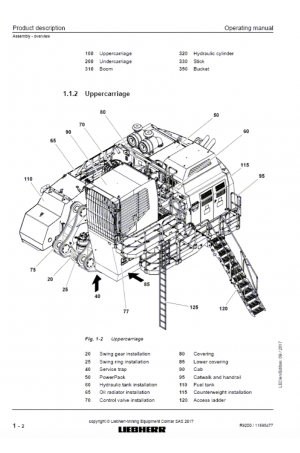 Liebherr Liebherr R9200 Hydraulic Excavator Operator's and Maintenance Manual