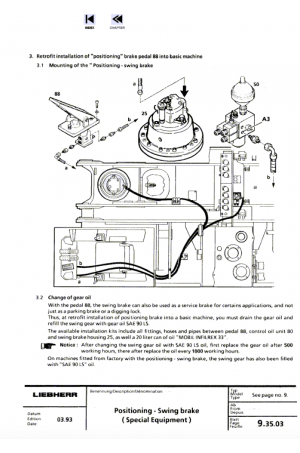 Liebherr R984C Hydraulic Excavator Tier 3 Stage III-A Service Manual