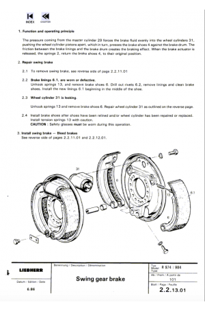 Liebherr P984C Hydraulic Excavator Service Manual
