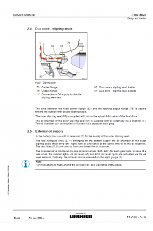 Liebherr PR 711C-751 Series 1C Crawler Dozers Service Manual