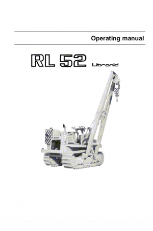 Liebherr Liebherr RL52 Series 2 Operation and Maintenance Manual