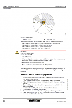 Liebherr Liebherr RL56 Series 6 Operatot's Manual