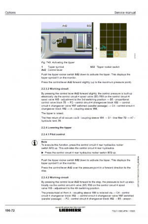 Liebherr T32-7 Telescopic Handler Tier 4f Stufe IV Service Manual