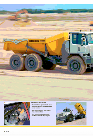 Liebherr Liebherr TA230 Articulated Truck Tier 3 Stage III-A Operator's and Maintenance Manual