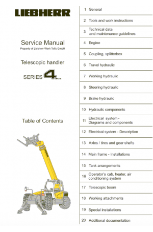 Liebherr Liebherr TL435 Tier 3 Stage III-A Operator's and Maintenance Manual