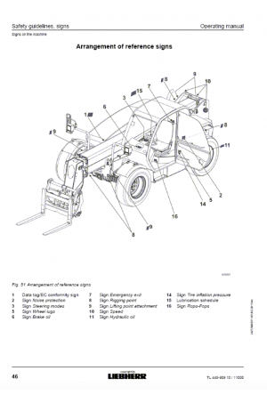 Liebherr Liebherr TL445 Tier 3 Stage III-A Operator's and Maintenance Manual