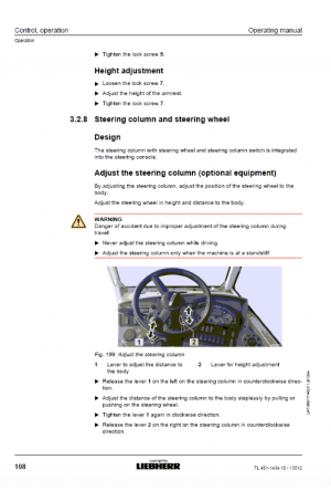 Liebherr Liebherr TL451 Tier 3 Stage III-A Operator's and Maintenance Manual