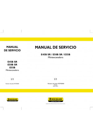 New Holland CE E45B SR, E50B SR, E55B Service Manual