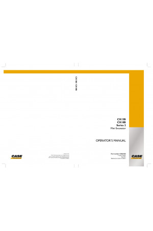 Case CX15B, CX18B Operator`s Manual