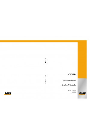 Case CX17B Operator`s Manual