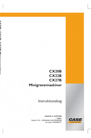 Case CX20B, CX22B, CX27B Operator`s Manual