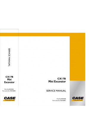 Case CX17B Service Manual