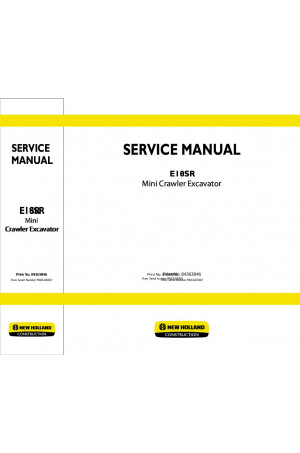 New Holland CE E10SR Service Manual