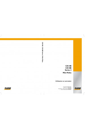 Case CX15B, CX18B Operator`s Manual
