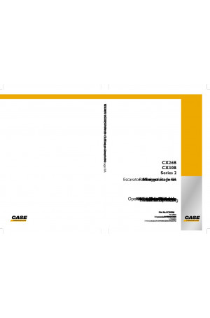 Case CX26B, CX30B Operator`s Manual