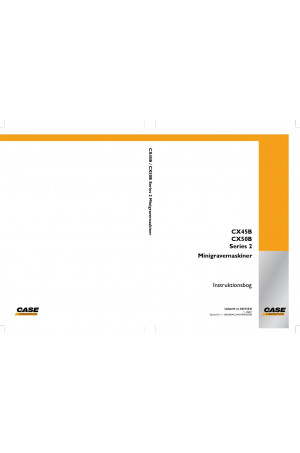 Case CX45B, CX50B Operator`s Manual