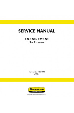 New Holland CE E26B SR, E29B SR Service Manual