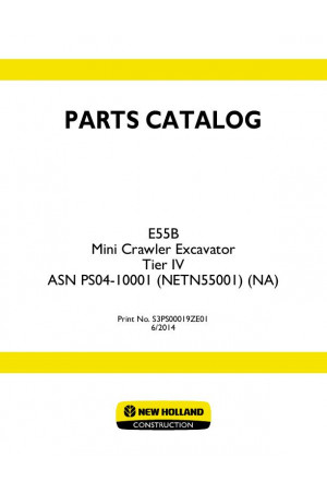 New Holland CE E55B Parts Catalog