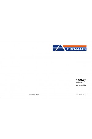 New Holland CE 100C Parts Catalog