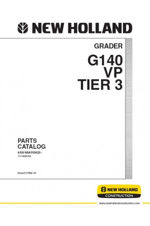 New Holland CE G140 Parts Catalog