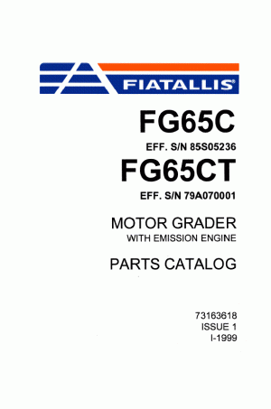 New Holland CE FG65C Parts Catalog