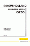 New Holland CE G200 Parts Catalog