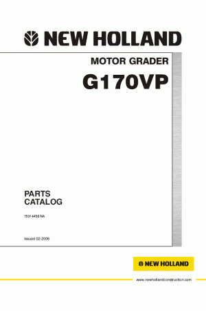 New Holland CE G170 Parts Catalog