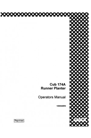 Case IH CUB-174A Operator`s Manual