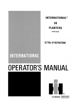 Case IH 56 Operator`s Manual