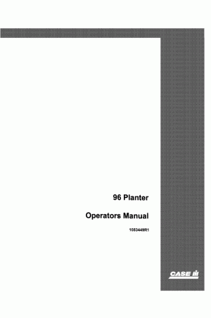 Case IH 96 Operator`s Manual