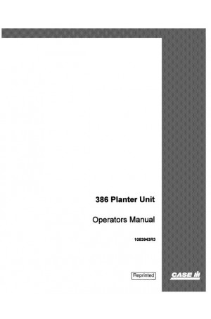 Case IH 386 Operator`s Manual
