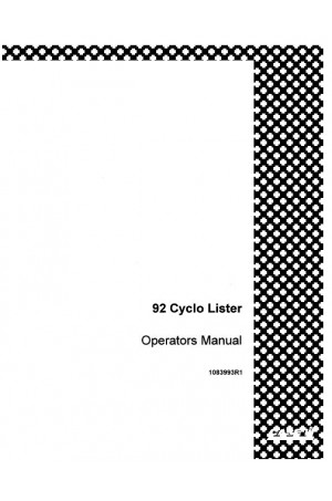 Case IH 92 Operator`s Manual