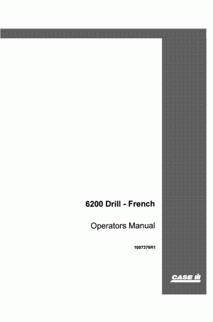 Case IH 6200 Operator`s Manual